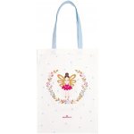 GREEN GATE Bavlněná taška Maude white fialová bílá textil – Zboží Dáma