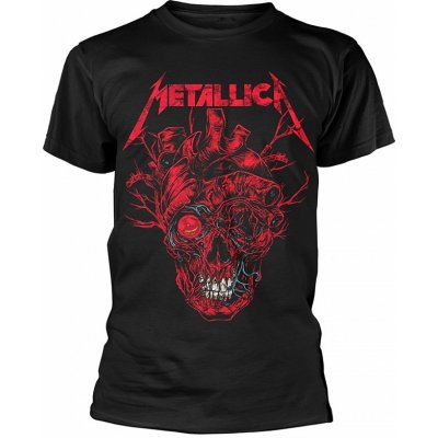 Metallica tričko Heart Skull Black – Zboží Mobilmania