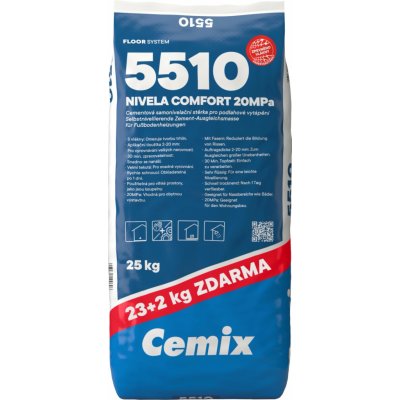 Cemix 5510 Nivela Comfort Stěrka samonivelační 25 kg – Zboží Mobilmania