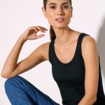 Blancheporte Jednobarevný z bio bavlny eco friendly černá – Sleviste.cz