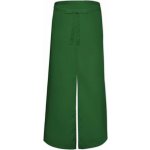 Link Kitchen Wear Barová a bistro zástěra s rozparkem z keprové tkaniny Zelená lahvová – Hledejceny.cz