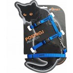 Bafpet Set CAT kšír + vodítko 120 cm 19 - 26 cm 24 - 37 cm – Zboží Dáma