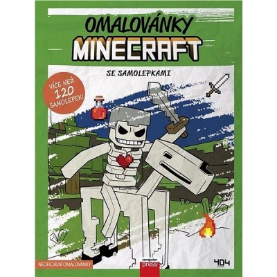 Omalovánky Minecraft se samolepkami – Zboží Mobilmania