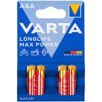Varta LongLife Max Power AAA 4ks 4703101404 – Zbozi.Blesk.cz