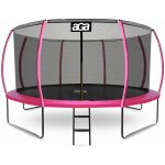 Aga SPORT EXCLUSIVE 366 cm Růžová + vnitřní ochranná síť + žebříček – Zboží Mobilmania