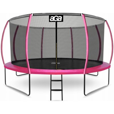 Aga SPORT EXCLUSIVE 366 cm Růžová + vnitřní ochranná síť + žebříček – Zboží Mobilmania