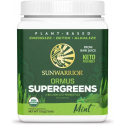 Sunwarrior Ormus Super Greens BIO mátový 225 g