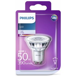 Philips žárovka LED bodová, 4,6W, GU10, studená bílá