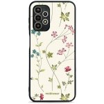 Pouzdro Mobiwear Glossy Samsung Galaxy A13 4G - G035G - Tenké rostlinky s květy – Sleviste.cz