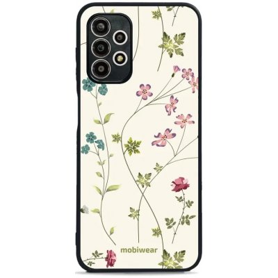 Pouzdro Mobiwear Glossy Samsung Galaxy A13 4G - G035G - Tenké rostlinky s květy