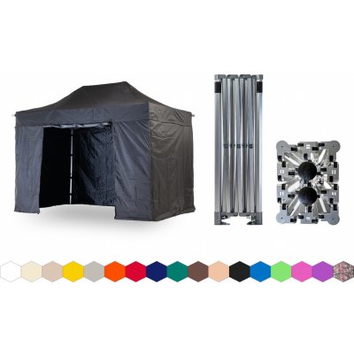 TENTino BIG HEXAGON EXTREME 3x4,5 m 11A ČERNÁ – Hledejceny.cz