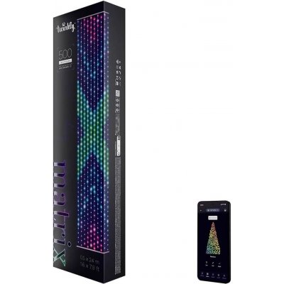 Twinkly Twinkly TWW500STP-TEU - LED RGB Stmívatelný vánoční závěs MATRIX 500xLED Wi-Fi TW0060 – Zboží Dáma