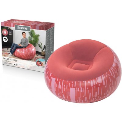 Bestway nafukovací křeslo 112 x 112 x 70 cm červené – Hledejceny.cz