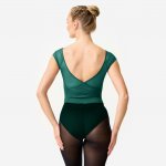 Trikot Domyos baletní s krátkým rukávem zelená – Zboží Mobilmania