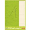 Milimetrový papír Papír milimetrový A4 25 listů