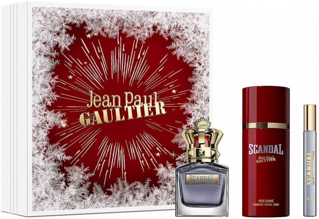 Jean Paul Gaultier Scandal Pour Homme EDT 50 ml + deospray 150 ml + EDT 10 ml dárková sada