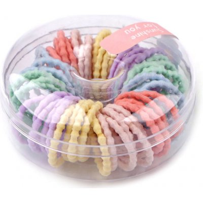 Gumičky do vlasů v boxu donut – Hledejceny.cz