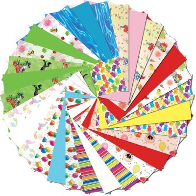 Sada papírů Abstrakt 24x34cm 30ks Folia – Zboží Dáma