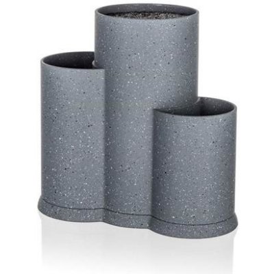 Banquet Stojan na nože 3v1 Granite Grey – Zboží Dáma
