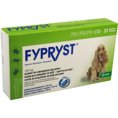Fypryst Spot-on Dog M 10-20 kg 1 x 1,34 ml
