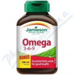 Jamieson Omega 3-6-9 1200mg měkké tobolky pro normální činnost srdce a mozku 200 kapslí – Zboží Dáma