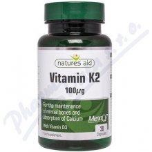 Natures aid Vitamín K2 100 µg 30 tablet