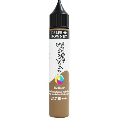 Daler Rowney System3 akrylová barva raw umber 29,5 ml – Hledejceny.cz