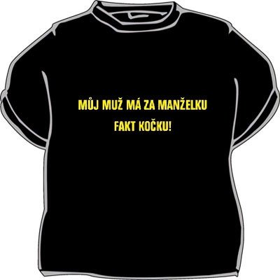 Tričko Můj má kočku – Sleviste.cz