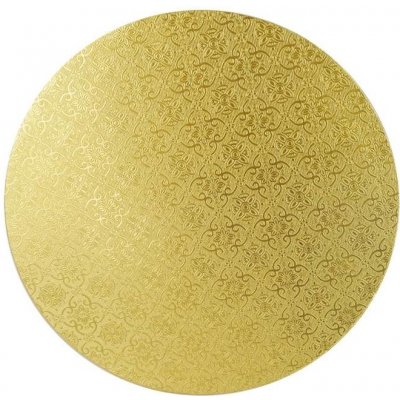 Cake Star Podložka pod dort PEVNÁ zlatá vzor Jinju kruh 33 cm 13