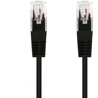 C-TECH CB-PP5-1BK patch, Cat5e, UTP, 1m, černý