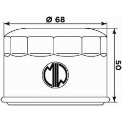 MIW Olejový filtr Y4011