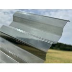 Palram Trapéz polykarbonátová deska 2 m 2000 x 1060 x 0,8 mm antracit 1 ks – Sleviste.cz