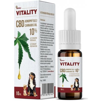 Akinu Vitality CBD konopný olej pro psy 10% 10 ml – Hledejceny.cz