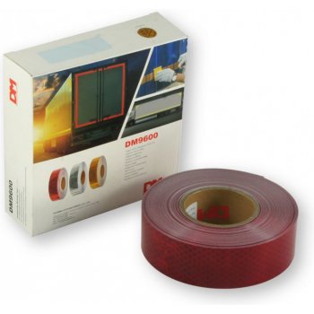 Páska reflexní samolepící červená, balení 50m x 5cm