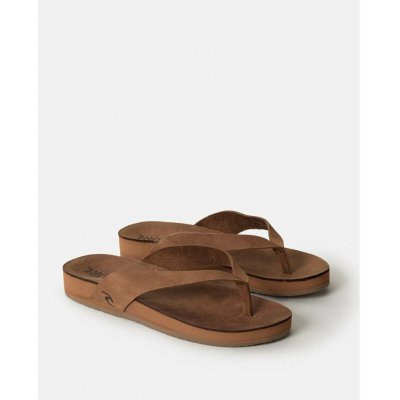 Rip Curl žabky Freedom Leather Bloom Open Toe Tan – Hledejceny.cz