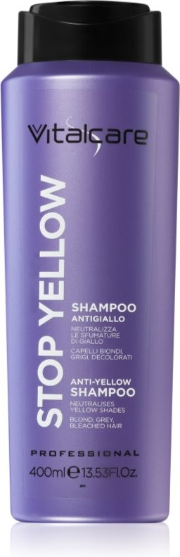 Vitalcare Professional Stop Yellow fialový šampon pro blond a šedivé vlasy 400 ml