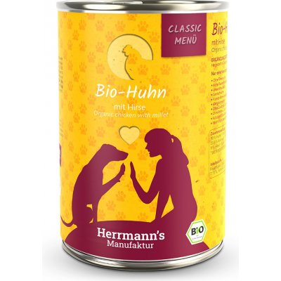 Herrmann's pro psy Kuřecí maso s jáhly Bio 400 g