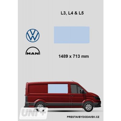 Boční pravé pevné okno L3, L4 a L5 | Volkswagen Crafter/ MAN TGE | Zboží Auto