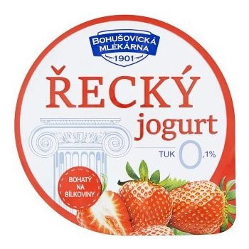 Bohušovická mlékárna Řecký jogurt jahodový 130 g