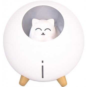 Difú Cat-1 roztomilý zvlhčovač vzduchu s aroma difuzérem Bílá