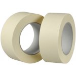 Den Braven Maskovací krepová páska +80 °C 50 mm x 50 m světle žlutá – Sleviste.cz