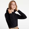 Dámská mikina Calvin Klein Jeans Logo Tape Milano Hoodie Black