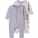 Dětský overal Name It Night suit deer lilac marble lavender gray 2pack – Hledejceny.cz