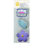 Vykrajovátka - plaketka, list, květina 3 ks Wilton – Hledejceny.cz