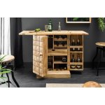 Dekorhome Rozkládací barový stůl masivní dřevo Akácie – Zboží Dáma