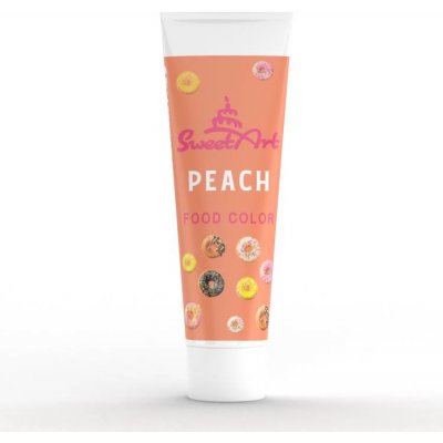 SweetArt gelová barva tuba Peach 30 g – Zbozi.Blesk.cz