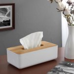 WENKO Box na papírové kapesníky s bambusovým víkem – Hledejceny.cz