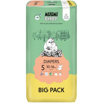 Muumi Baby 5 Maxi+ 10-16 kg eko 66 ks