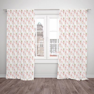IMPAR Závěsy Teddy bear – pink (Rozměr : 140x250, Materiál: Blackout) – Hledejceny.cz