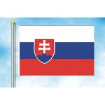 LIBEA, s.r.o. Vlajka Slovenska Rozměr: 100×150 cm, Uchycení: Karabiny na stožár – Hledejceny.cz
